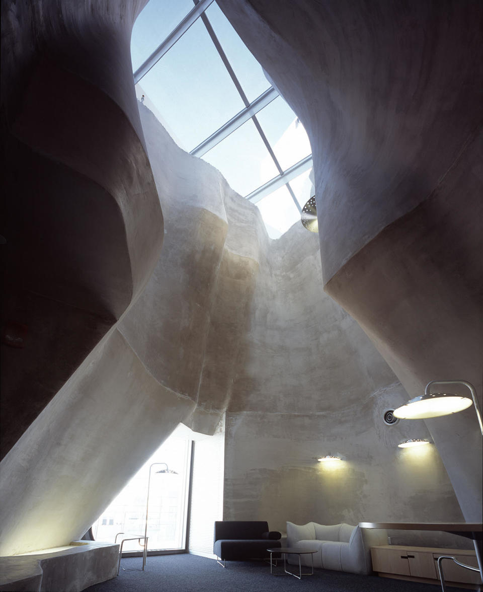 Simmons Hall at the Massachusetts Institute of Technology, designed by Steven Holl.  / Credit: Andy Ryan/Steven Holl Architects