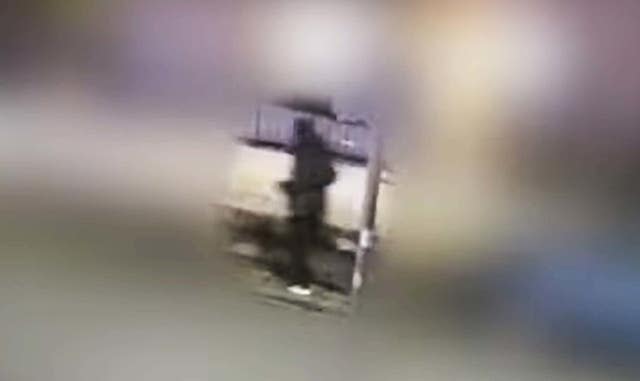 A CCTV screen grab showing the gunman