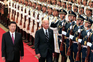 President Biden with Chinese President Xi Jinping.