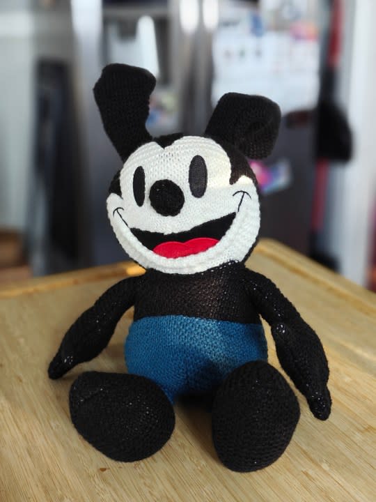 Portrait of Oswald plush taken on OnePlus 12 main camera.