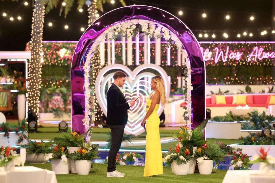 Marco Donatelli, of Boca Raton, and Hannah Wright, of Palm Springs, Calif., were crowned the season five winners of "Love Island USA."