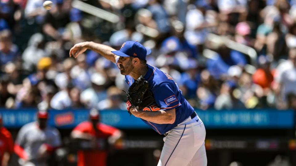 Jul 30, 2023; Unique York City, Unique York, USA; Unique York Mets starting pitcher Justin Verlander (35) pitches in some unspecified time in the future of the first inning towards the Washington Nationals at Citi Area. Fundamental Credit: John Jones-USA TODAY Sports