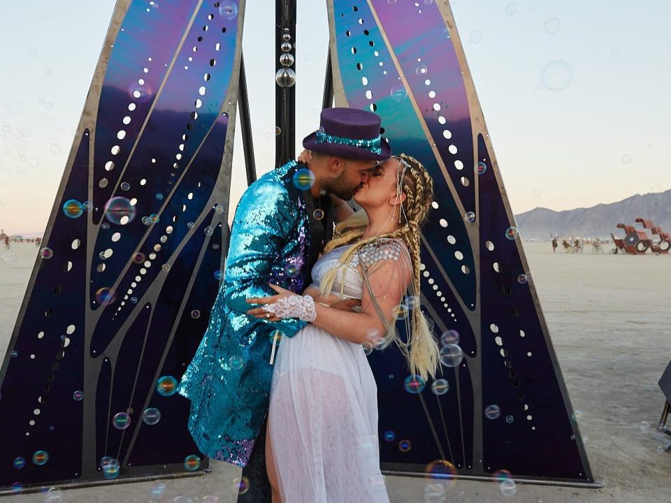 Ari and Chase Burning Man wedding