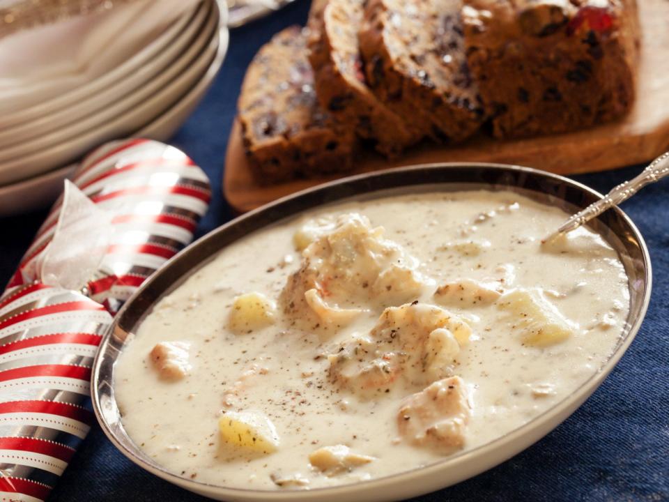 In Maine, no Christmas dinner is complete without seafood chowder