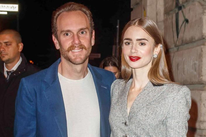 Lily Collins with husband Charlie McDowell