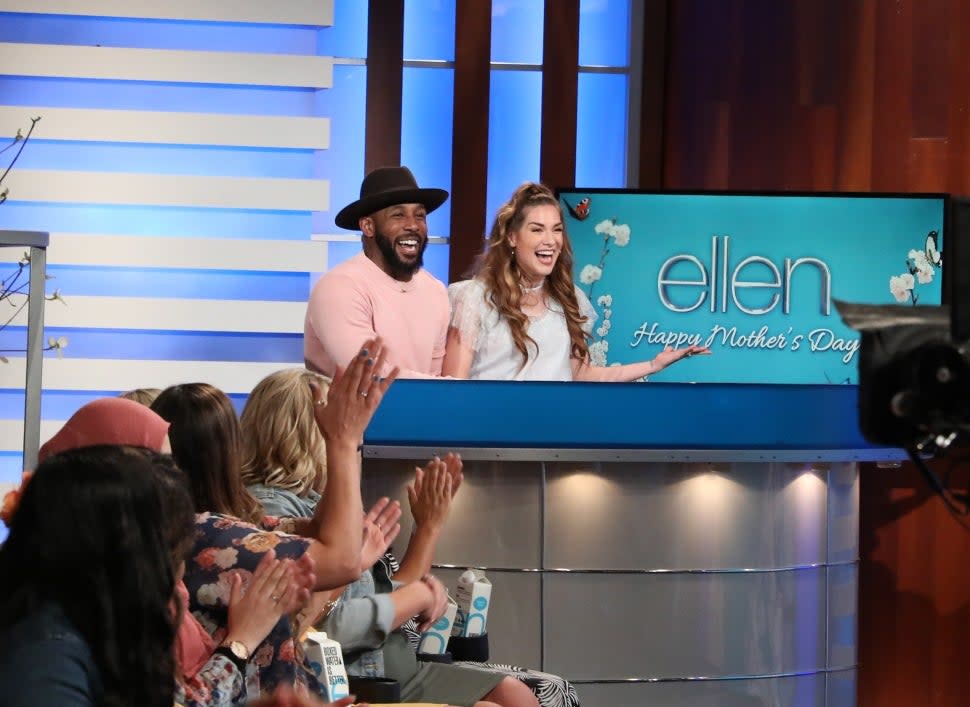 Twitch and Allison Holker baby announcement on ellen