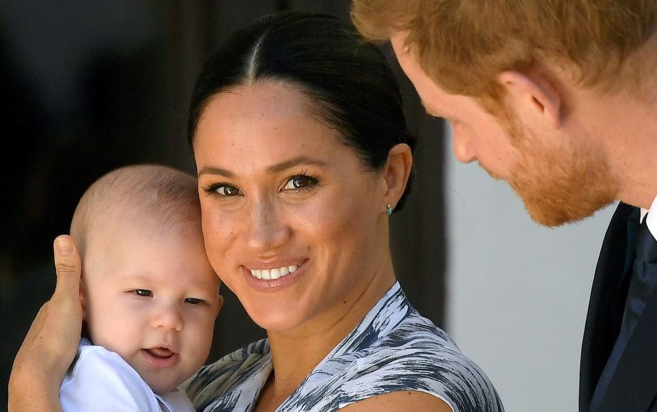 The Duke and Duchess of Sussex with their son Archie in 2019 - Reuters