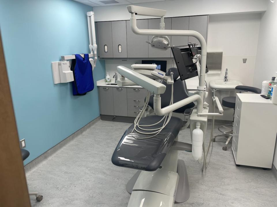 The larger centre has two dental chairs, where the old centre had only one. YMS CEO Angie Peters says dental care is popular among clients, most of whom lack coverage.