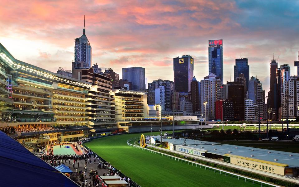 hong kong, happy valley racecourse - getty