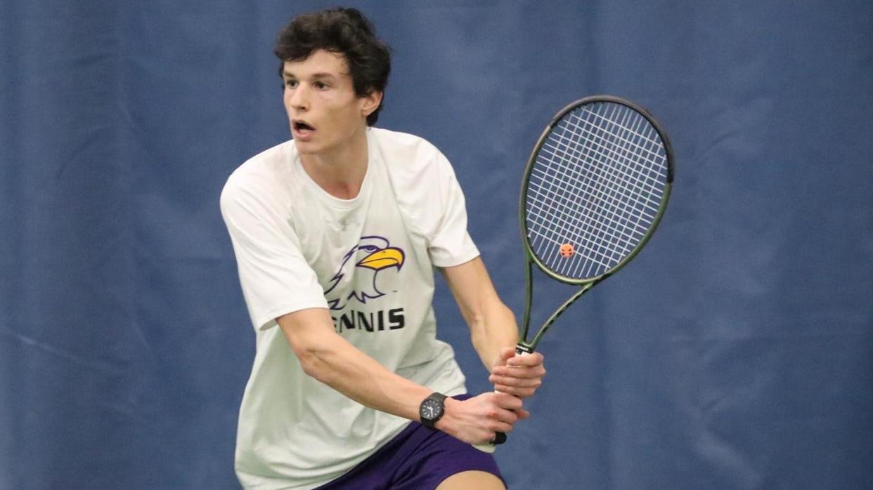 Ashland University men's tennis player William Rassat was named the Great Midwest Athletic Conference Freshman of the Year.