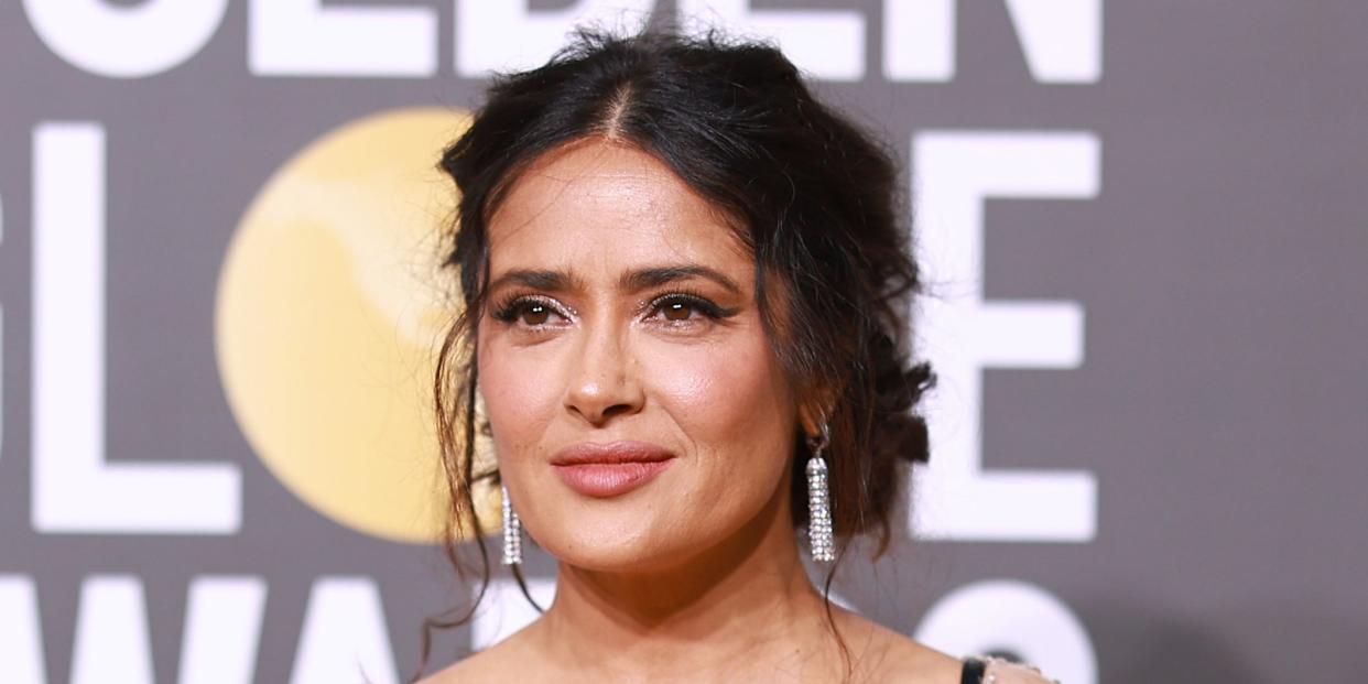 salma hayek at the 80th annual golden globe awards