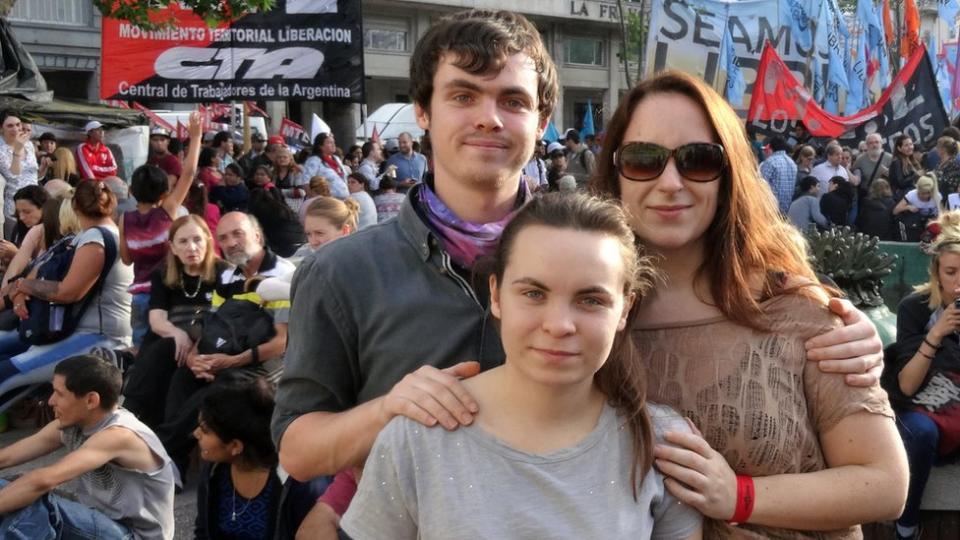 Billie, Jemma y Alex en Argentina, 2017