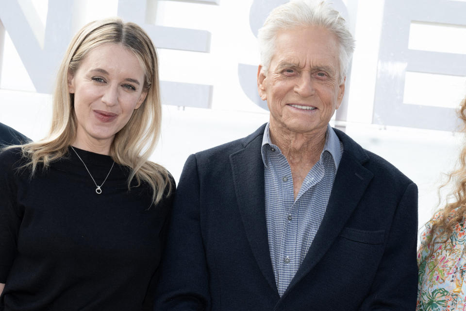 Ludivine Sagnier et Michael Douglas présentent la série « Franklin »