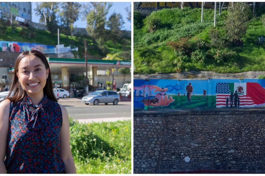 Primera mexicana en viajar al espacio Katya Echzarreta inaugura mural en Tijuana 