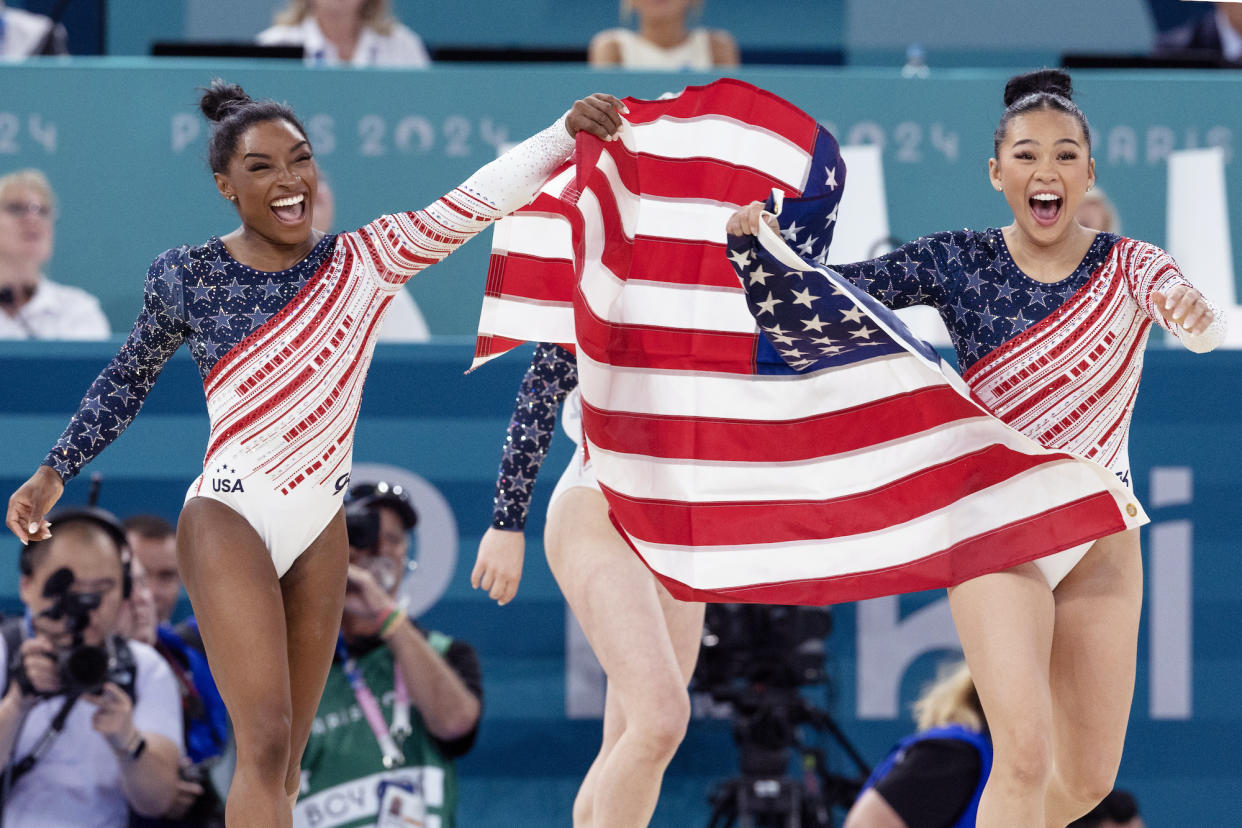 Fans Are Obsessed With Simone Biles and Suni Lee Planning TikToks After Winning Gold at 2024 Paris Olympics