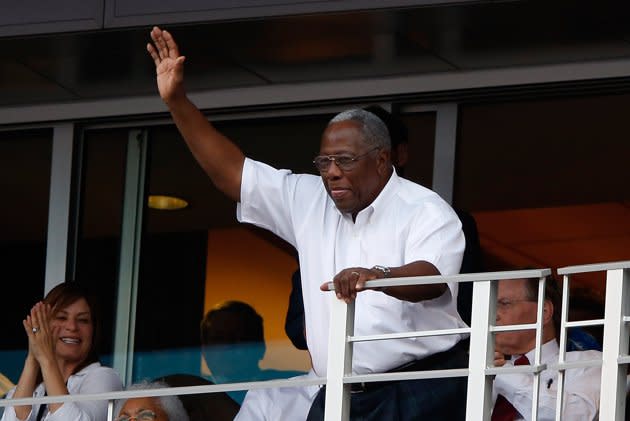 L'ancien joueur de baseball Hank Aaron a voté pour Barack Obama. (Jamie Squire/Getty Images)