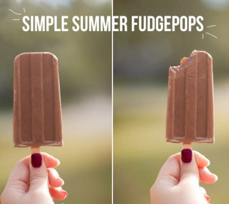 Easy summer fudge pops (with hidden fruit inside!) 