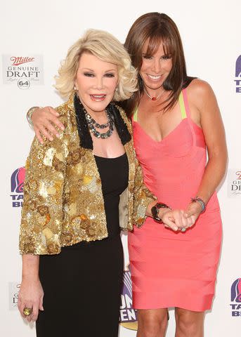 Photo by Jason Merritt/Getty Images Joan and Melissa Rivers on the red carpet for the Comedy Central Roast of Joan Rivers, held at CBS Studios on July 26, 2009 in Studio City, California.