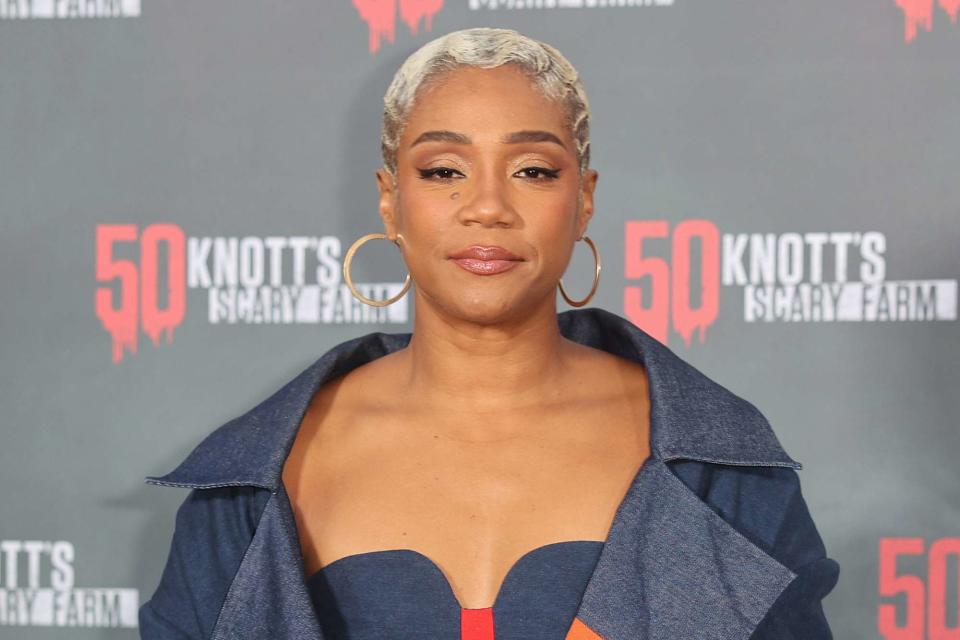 <p>Oscar Del Aguila/Variety via Getty</p> Tiffany Haddish at the Knott