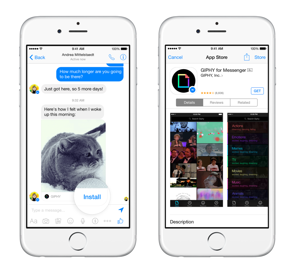 Facebook Messenger 完全改頭換面! 自設 App Store 讓你安裝大量「App 中 App」