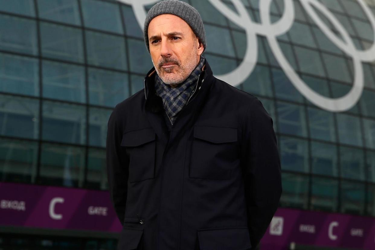 Matt Lauer reports for the NBC Today show in the Olympic Park ahead of the Sochi 2014 Winter Olympics on 5 February, 2014 in Sochi, Russia: Scott Halleran/Getty Images