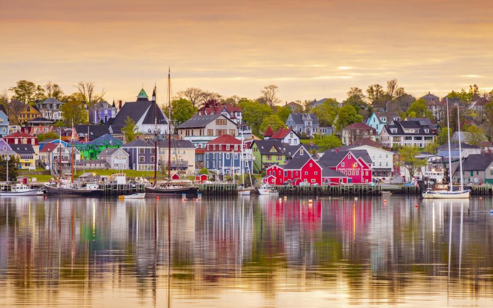 The spectacular harbour at Lunenburg, Nova Scotia