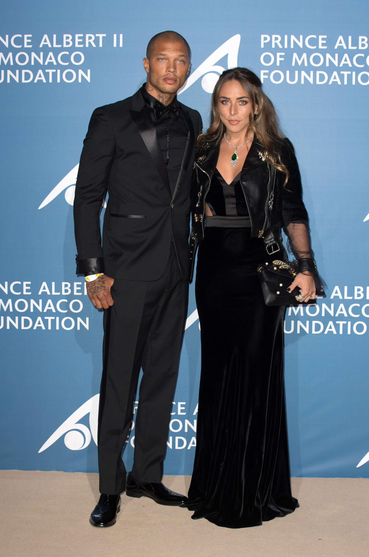 The hot felon made his red carpet debut with new girlfriend, Topshop heiress Chloe Green [Photo: Rex]