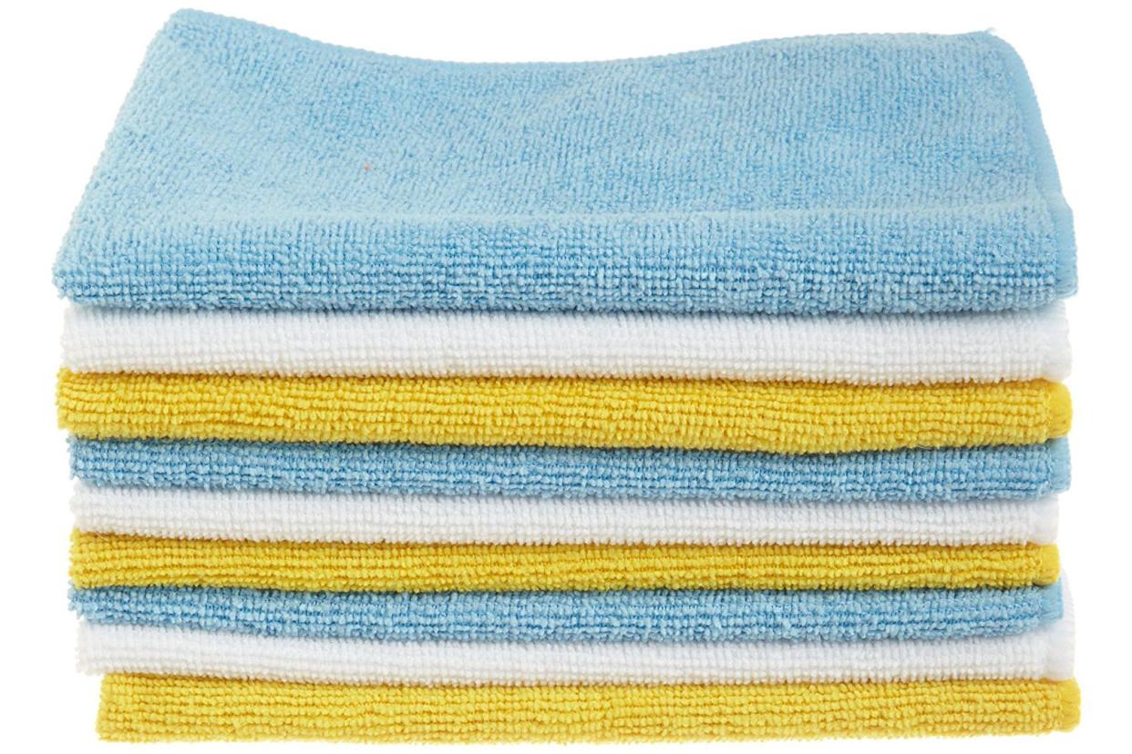 AmazonBasics Microfiber Cleaning Cloths, 24 Ct.