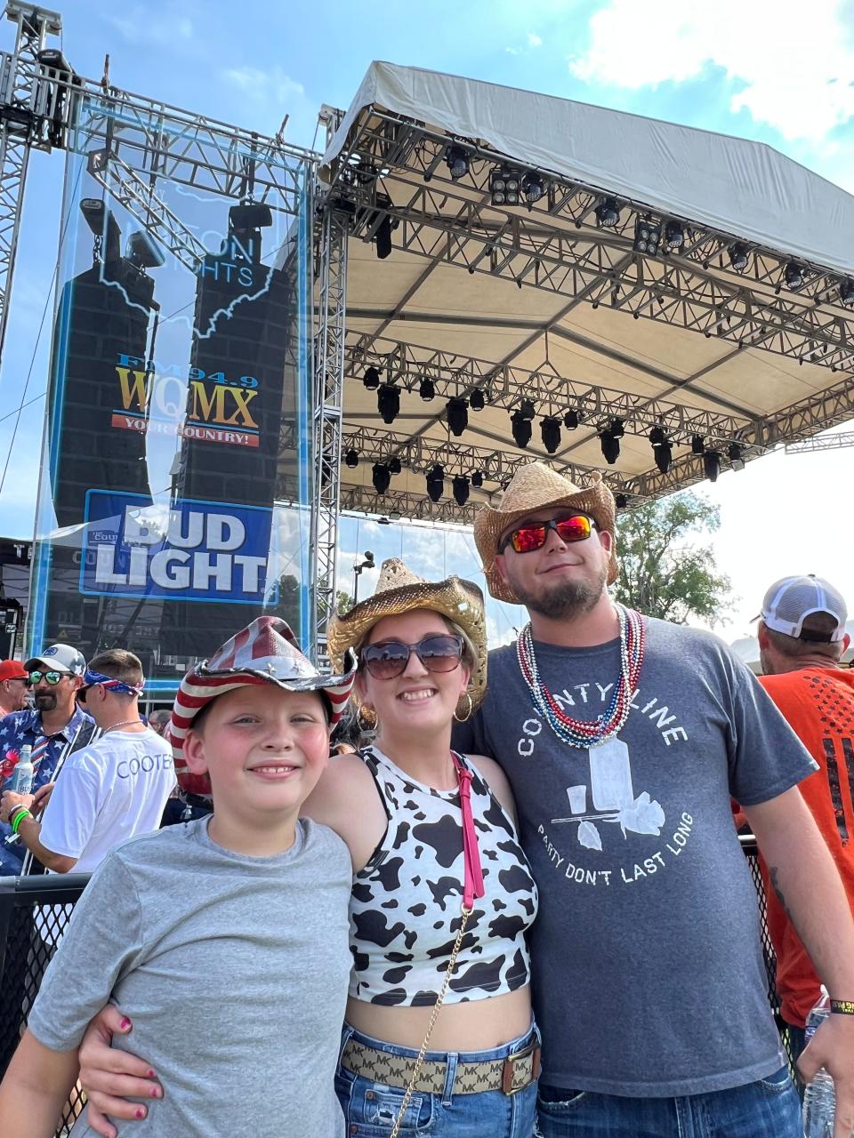 Country music fans included families who attended Neon Nights on Friday at Clay's Resort Jellystone Park in Stark County.