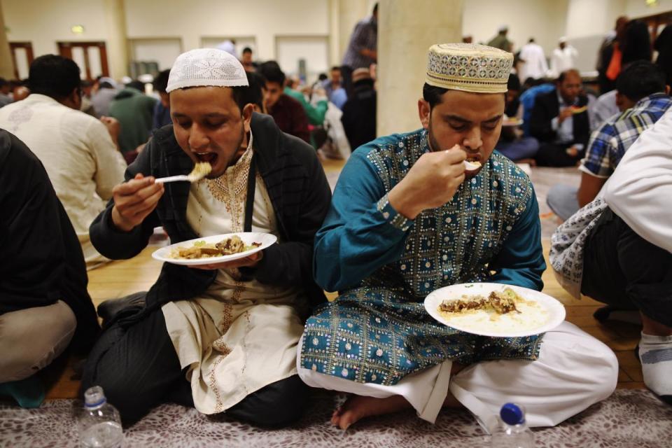 Iftar: the meal is eaten after sunset when Muslims break their fast (Dan Kitwood/Getty Images)