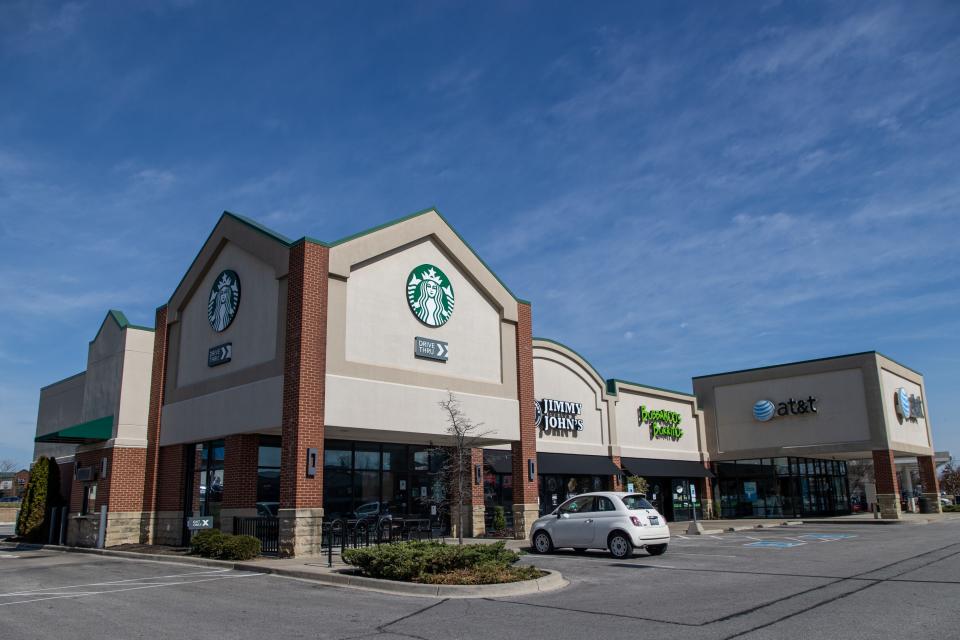 The Starbucks location at 12911 Factory Lane in Louisville, KY. March 15, 2022