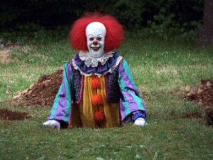 His name is Pennywise and he likes to show kids their graves. Source: Warner Bros