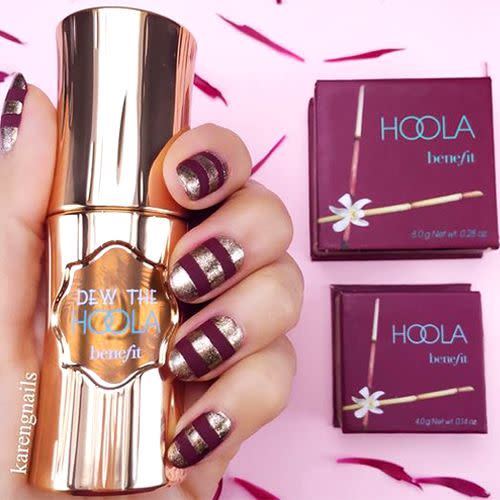 5) Hoola Nails for the Holidays via @karengnails