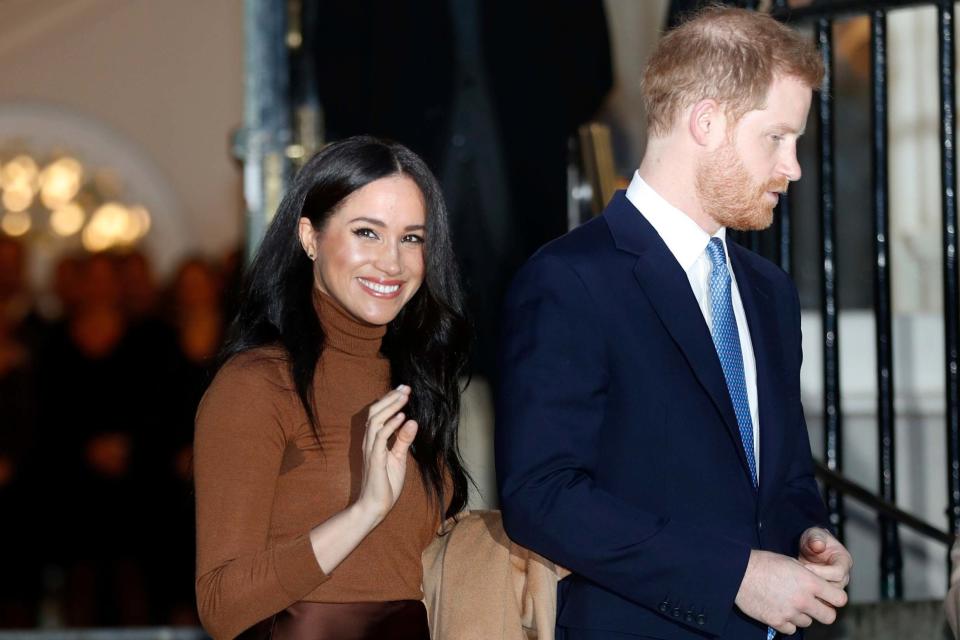 Meghan and Harry will step down from royal duties in the coming months (AP)