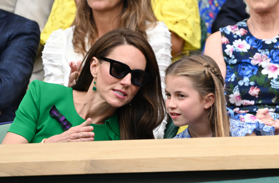 Princess Charlotte at Wimbledon men's singles final