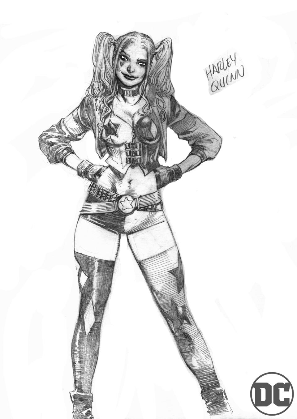 Eddy Barrows' character designs for Suicide Squad: Dream Team