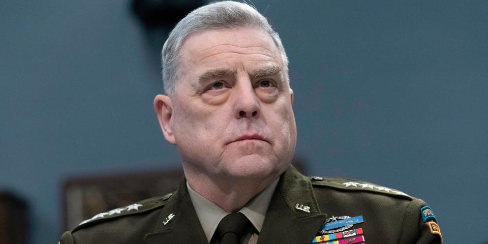 Gen. Mark Milley, chairman of the Joint Chiefs of Staff, testifies.