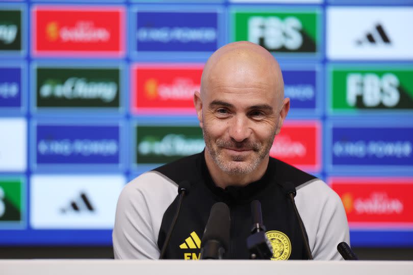 Leicester City Manager Enzo Maresca during the Leicester City press conference at Leicester City Training Ground, Seagrave on May 03, 2024