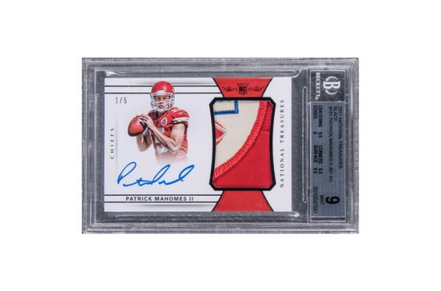 PATRICK MAHOMES 51 Bowman Style Hand-painted Card 