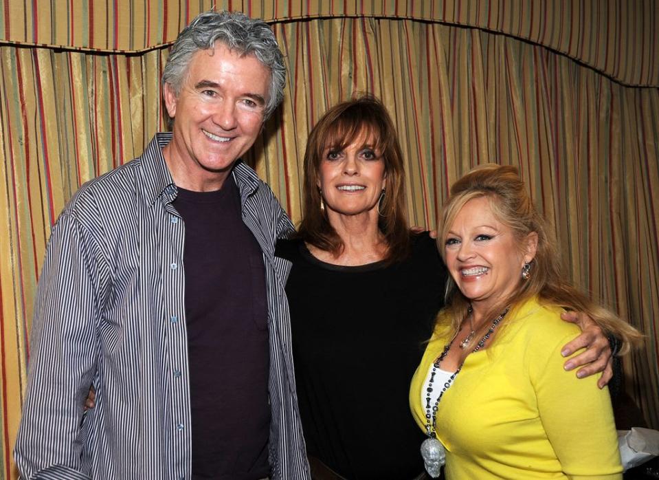 Patrick Duffy, Linda Gray and Charlene Tilton of the show "Dallas" reunite at Day 1 of the 2010 Chiller Theatre Expo at Hilton on October 29, 2010 in Parsippany, New Jersey