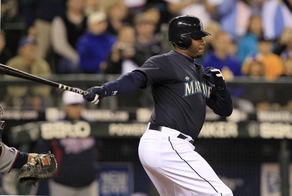 Ken Griffey Jr. in his final season with the Mariners in 2010. (AP)