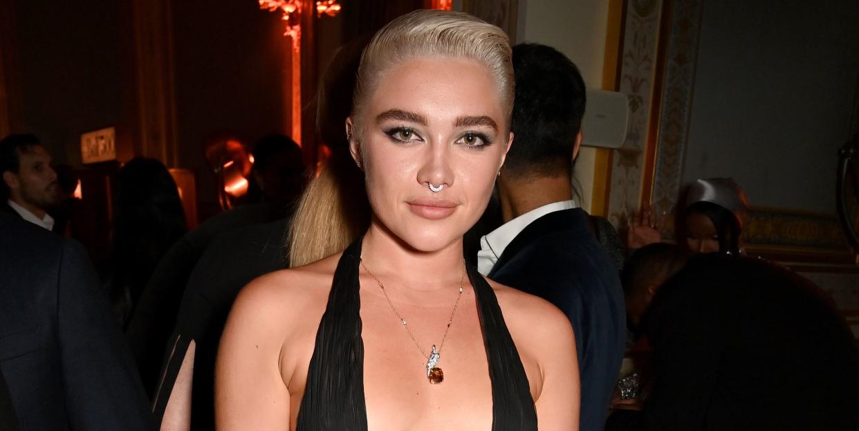 florence pugh attends the bof500 gala during paris fashion week on september 30, 2023