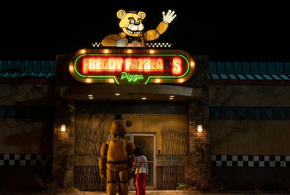 A scene from the film “Five Nights at Freddy’s” from Universal Pictures.