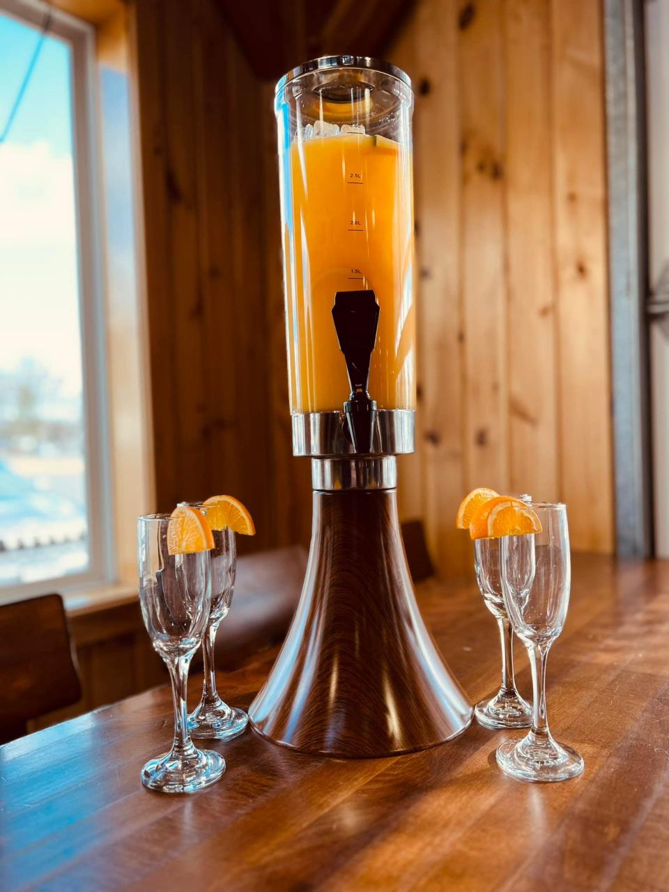 Head to Harvest Tap and Table in Swansea on Saturdays and Sundays to try their shareable mimosa towers.