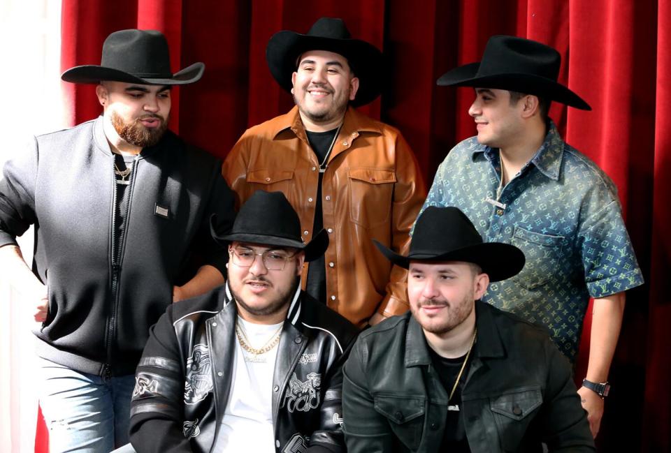 Grupo Frontera, from top left, Julian Pena Jr., Carlos Guerrero and Alberto Acosta