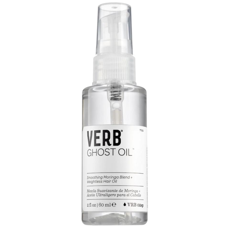 Merinsky said this is great for fine hair because "the viscosity is really thin and it&rsquo;s super lightweight."&nbsp;<br /><br /><strong><a href="https://www.sephora.com/product/ghost-oil-P399992" target="_blank" rel="noopener noreferrer">Get the Verb ghost oil for $16.</a></strong>