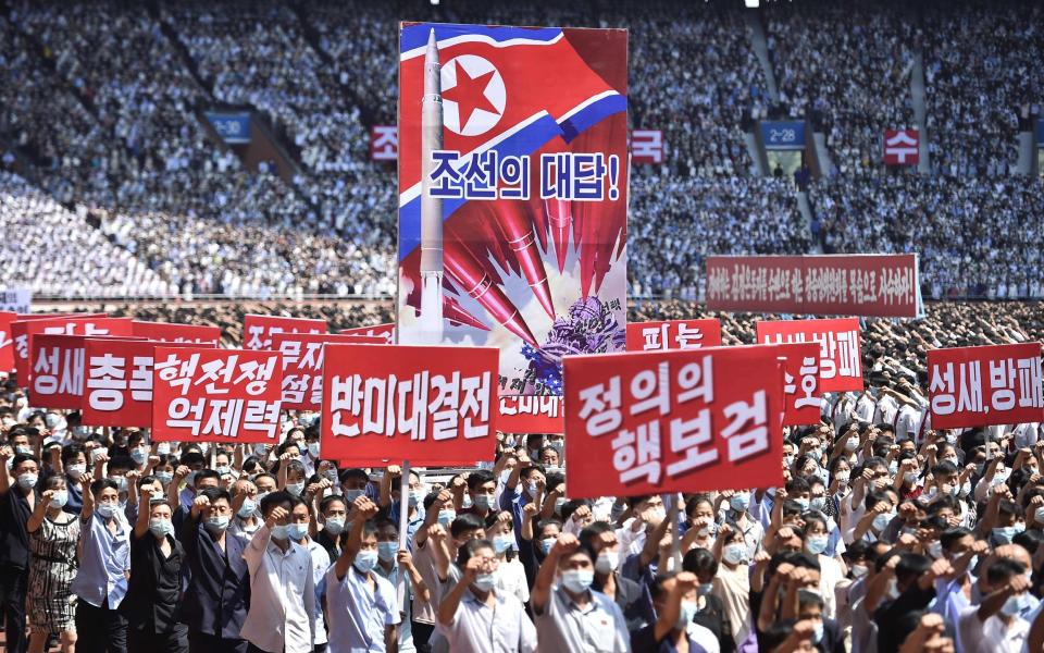 North Korea rallies