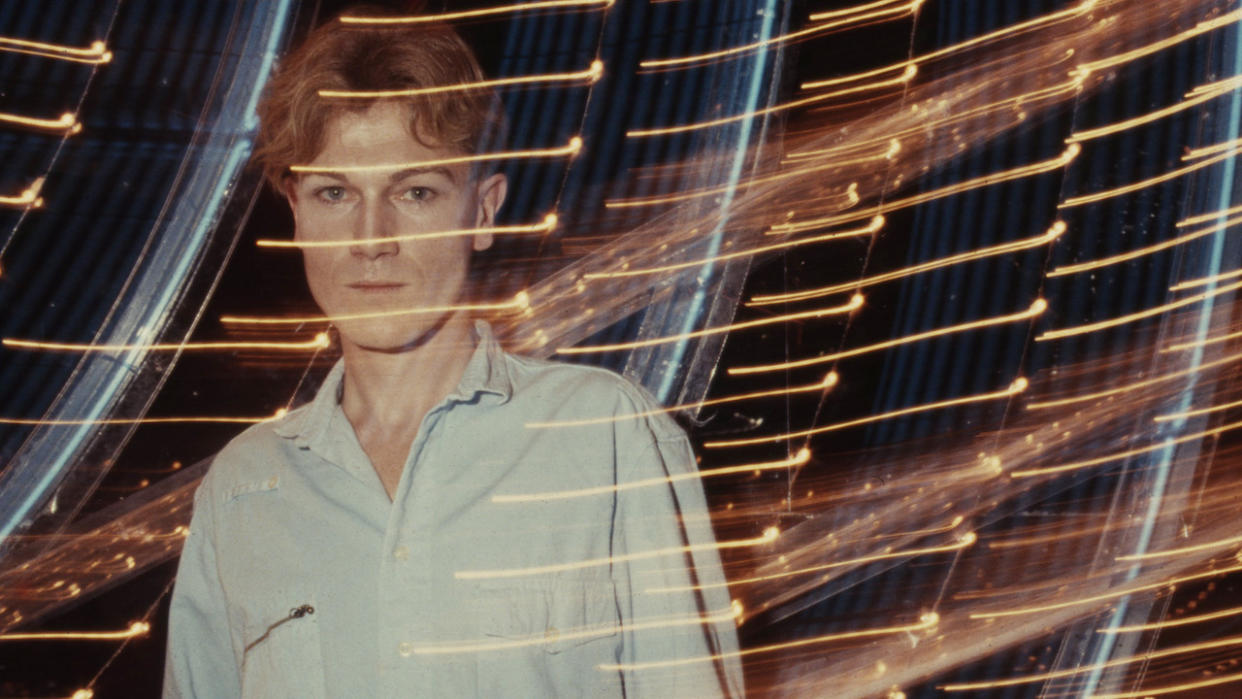  English musician John Foxx, portrait after sound check on an RAI tv show, Italy, circa 1983. (Photo by Luciano Viti/Getty Images) 