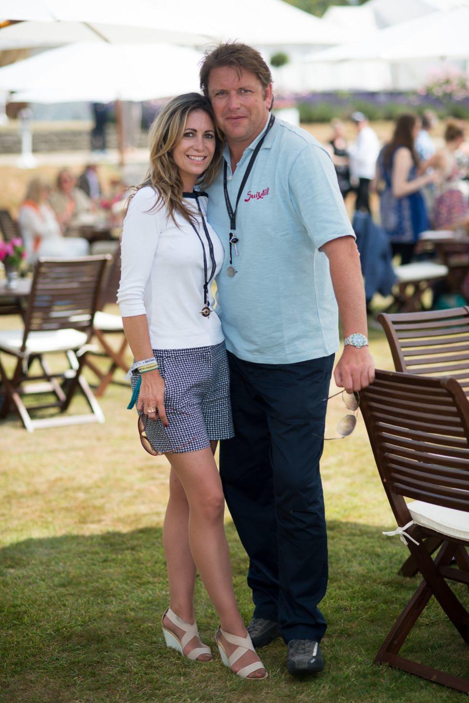 louise davies and james martin pictured in 2013