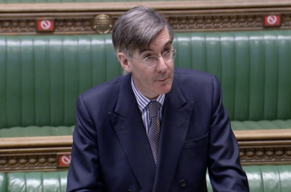 Jacob Rees-Mogg in the House of Commons on Thursday. (Parliamentlive.tv)